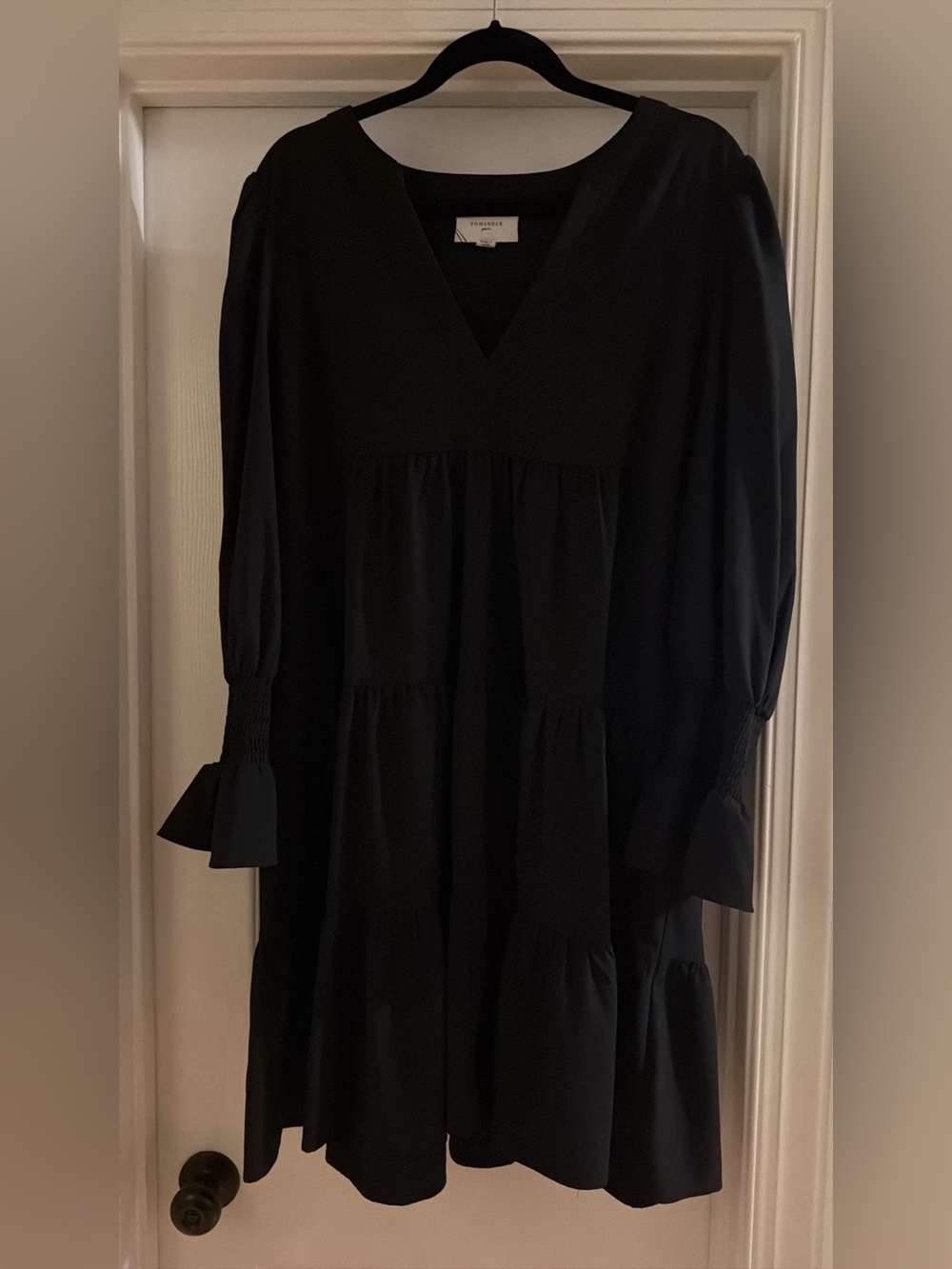 Pomander Place Kenzo Dress in black crepe